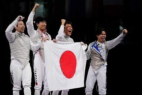 Paris Olympics : Japan Clinch Gold In Men's Team Foil Event - In Pics